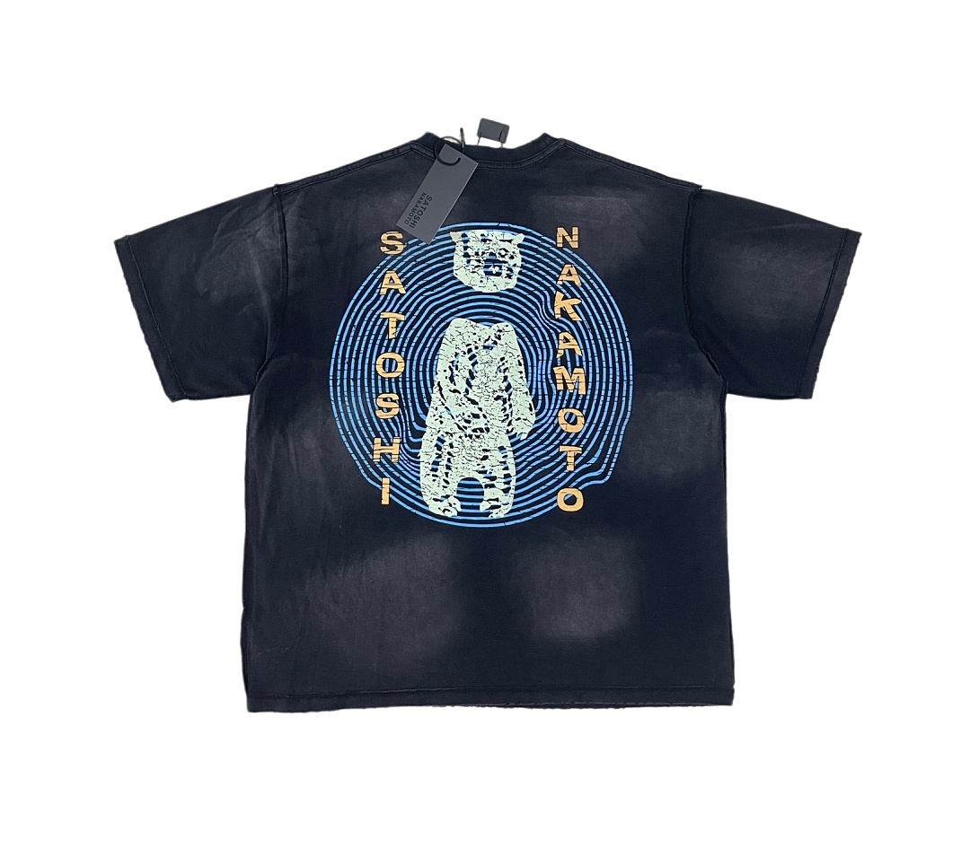 Unbranded 128 SATOSHI NAKAMOTO OVERDRIVE TEE WASHED Short Sleeve : Black S M L - Image 3