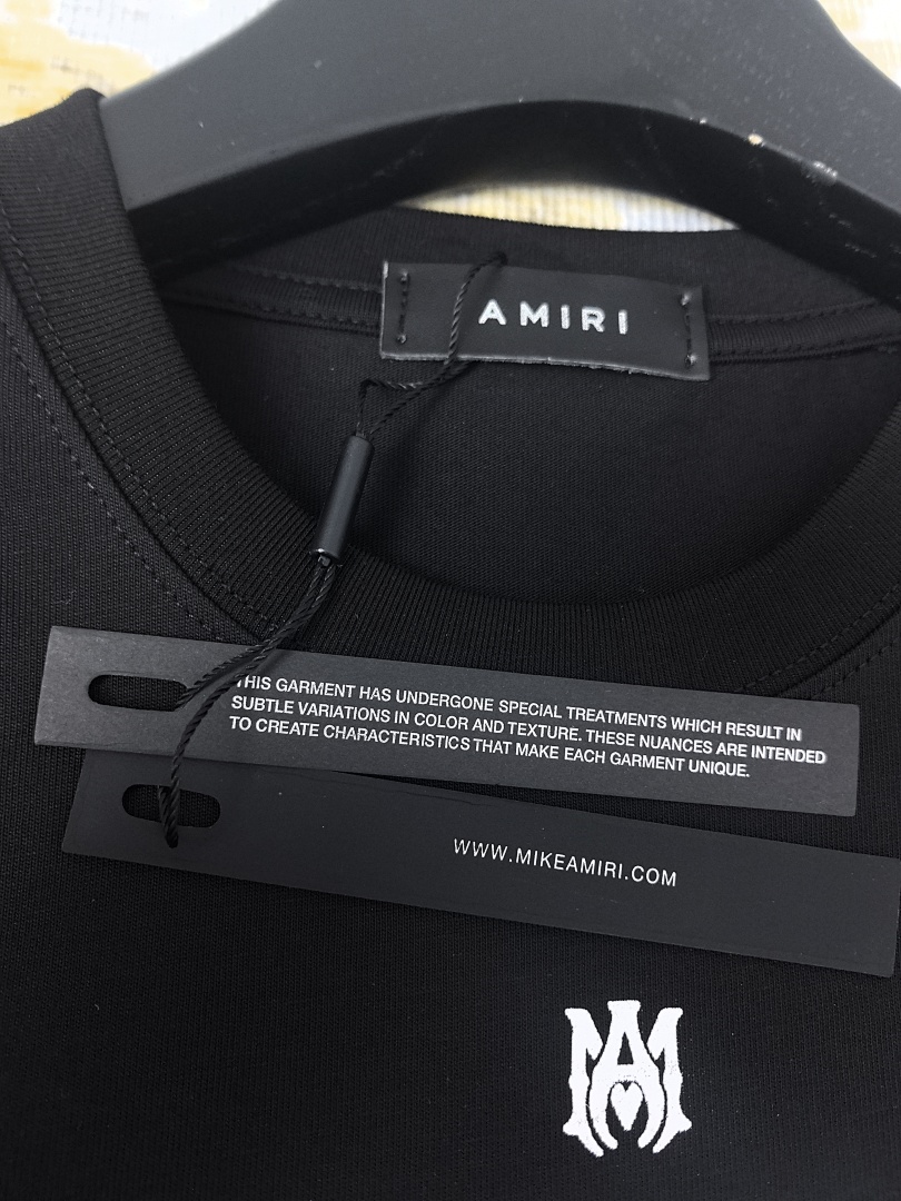 AMIRI 118 Wide Version Model Short Sleeve T Logo 22 Limited Exclusive Print High Wind Black White S M L XL 9909# - Image 32