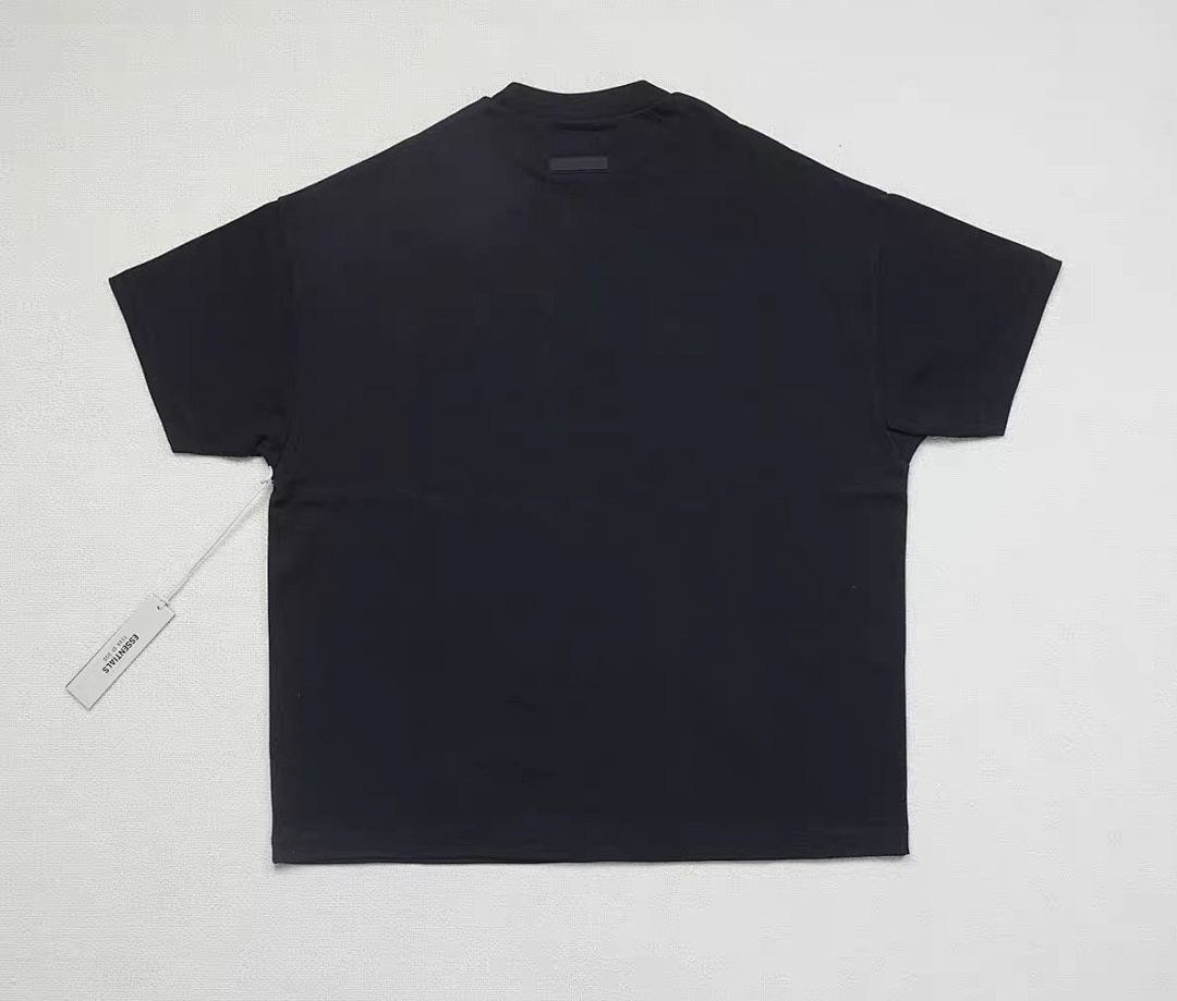 Essentials 118 ESS Full New LOGO Small High Collar Model Short Sleeve T Black S-XL 6215# - Image 5