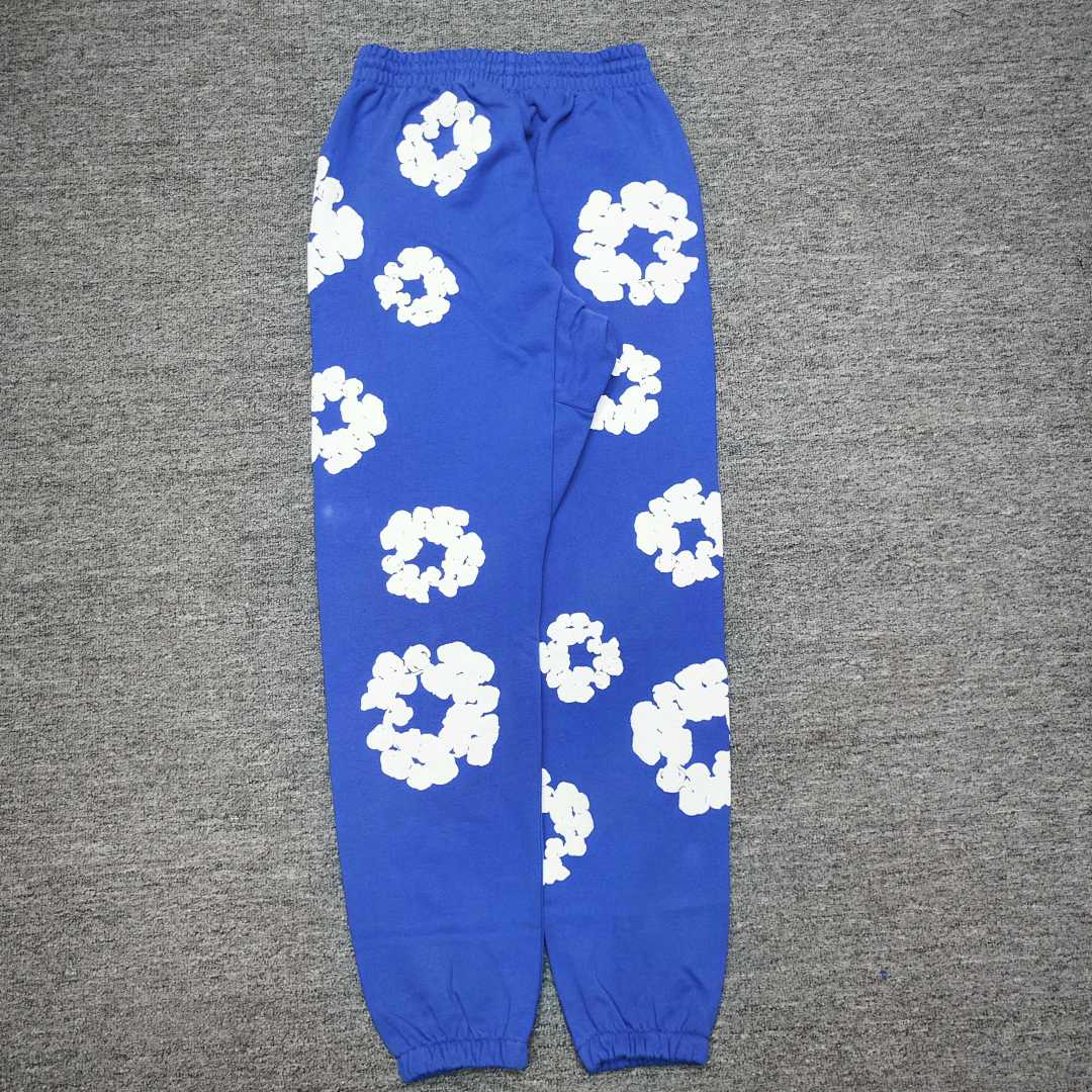 Unbranded 318 TOP Stock X Cactus Denim Tears Wreath Sweatpants460 100% Solid Cotton Mens Womens Black Grey Blue S-XL - Image 29