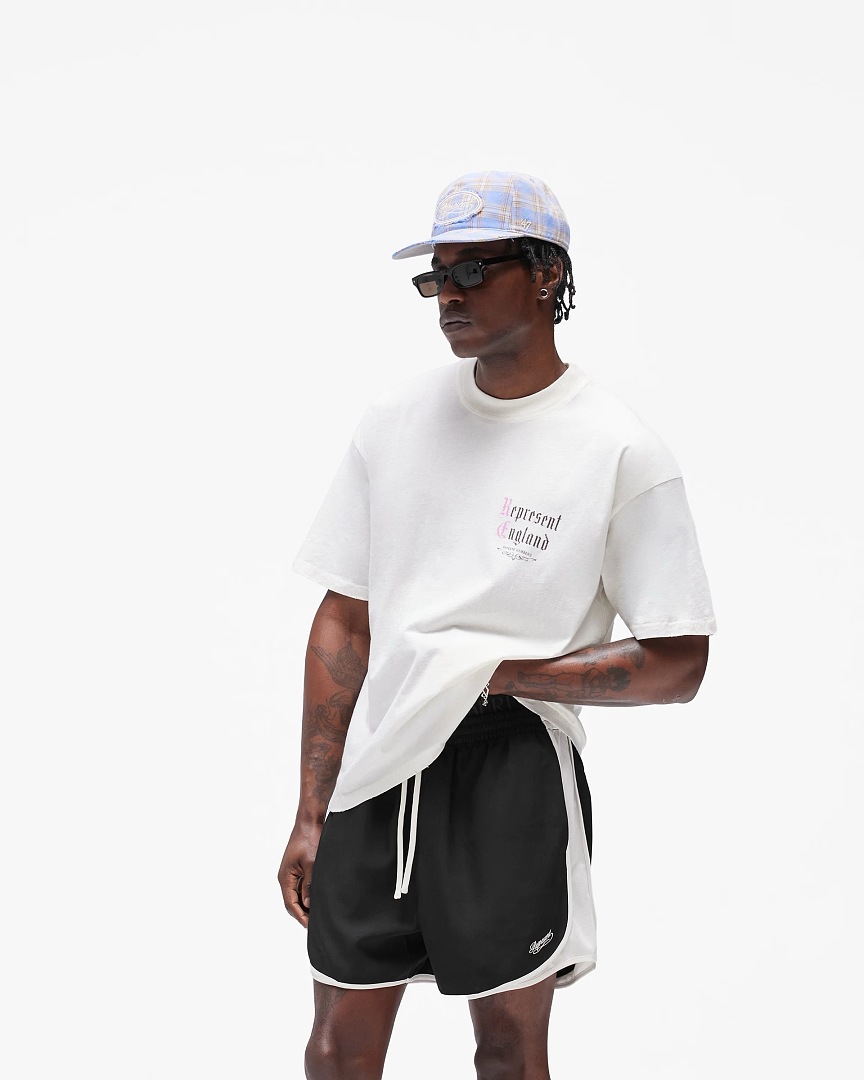 Off-White 128 REPRESENT New High Mens Womens Top Water Wide Short Sleeve T : S M L XL Off (White) - Image 34