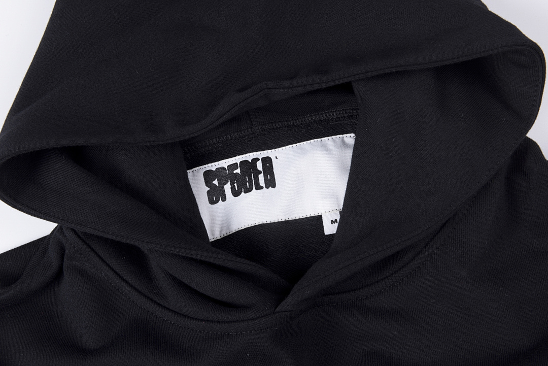 Sp5der 258 Sp5Der Embroidered Logo Print High Black S-XL - Image 8