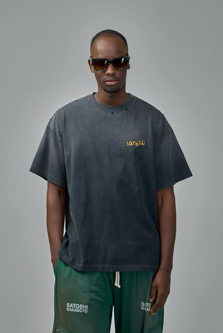 Unbranded 128 Satoshi Nakamoto Chain Stitch Tee Short Sleeve T : Black Coffee S M L - Image 19