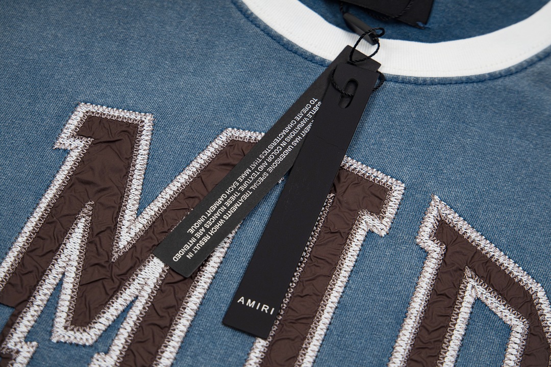 AMIRI 168 Wide Version Model Long Sleeve 2 Water T Black Ice Pink Mist Blue 607# - Image 37