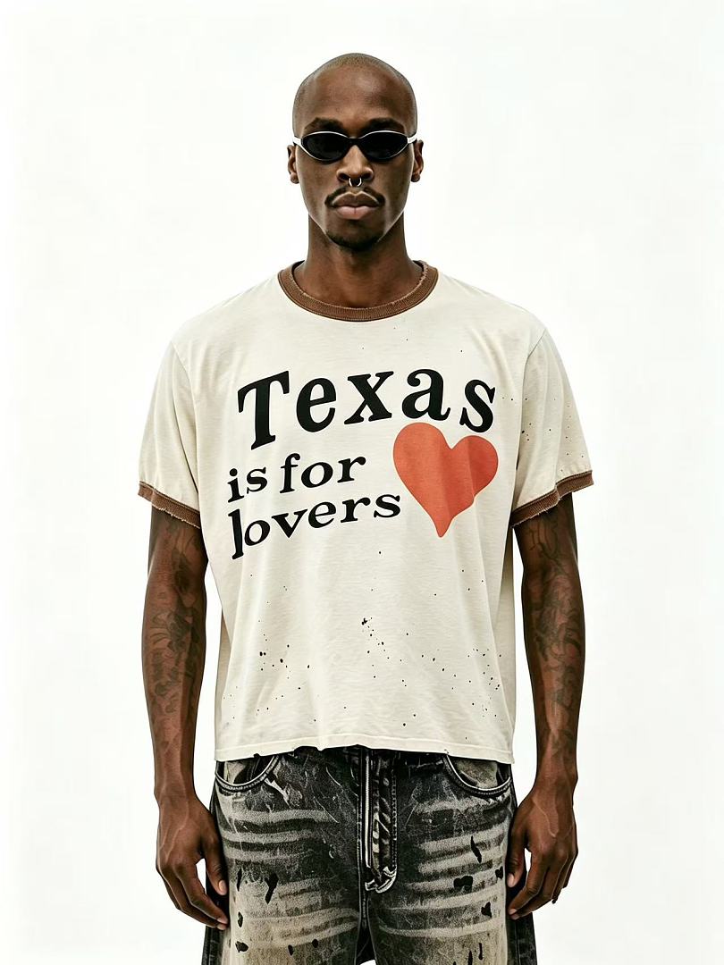 Unbranded 128 SECND SLF Texas Red Washed Short Sleeve T : S M L - Image 11