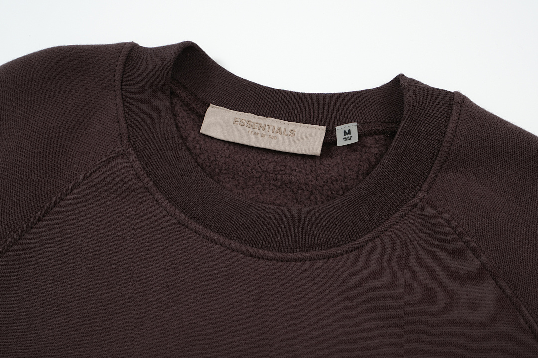 Essentials 98 ESS LOGO Sleeve Collar Purple Mist Blue Brown Black Big White Yellow Sand S-XL 6204# - Image 35