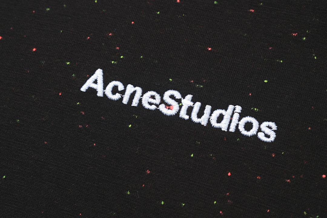 Acne Studios 118 AC Color Small Label LOGO Short Sleeve T Black White S-XL 8054# - Image 6