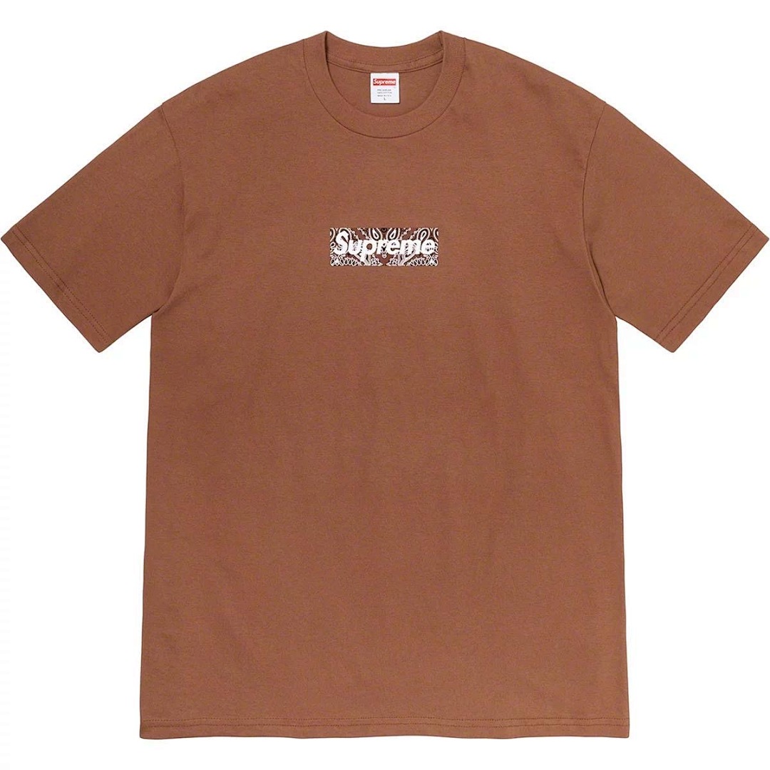 Supreme 118 Sup 19FW Bandana Box Logo Tee Fruit Floral Bogo Short Sleeve T Black White S M L XL - Image 35