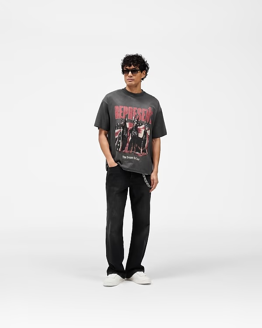 Represent 148 REPRESENT New High Mens Womens Top Wide Short Sleeve : S M L XL (White) - Image 32