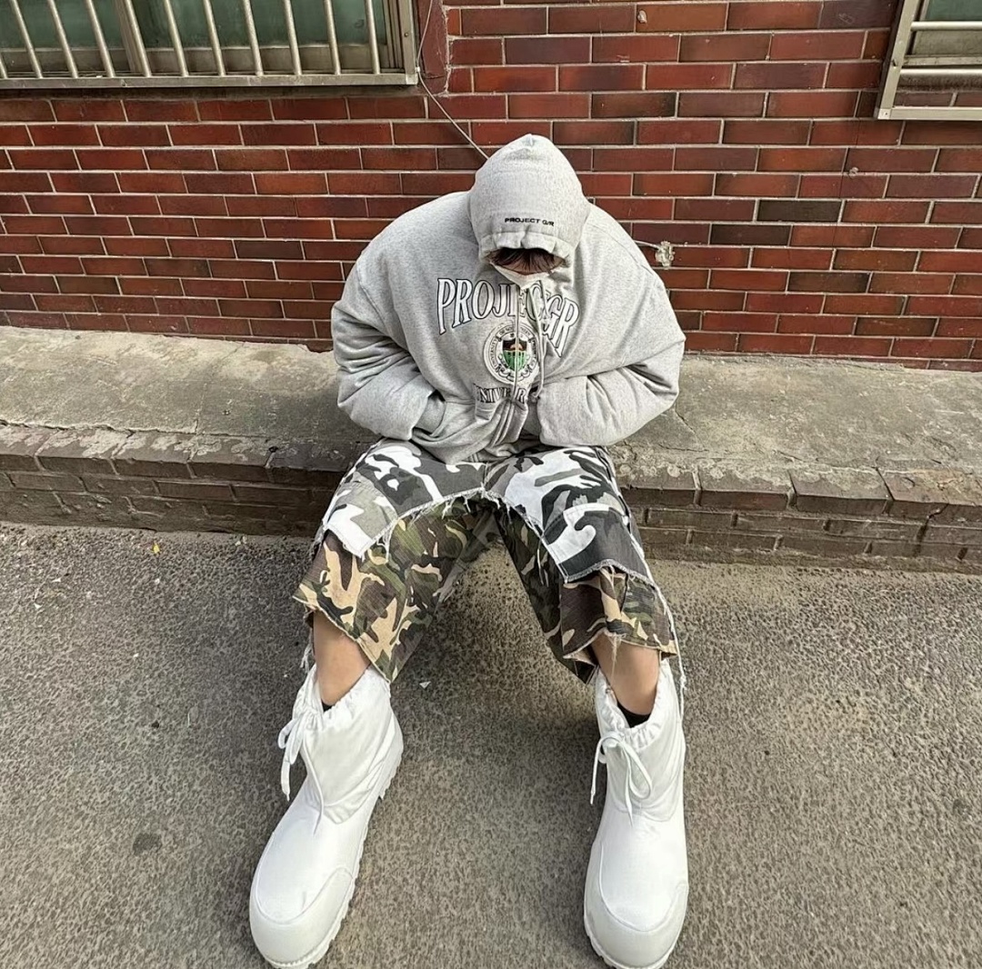 Bape 458 PROJECT G/R Double Surface White Camo Cotton 1 2 3 P6034# - Image 7