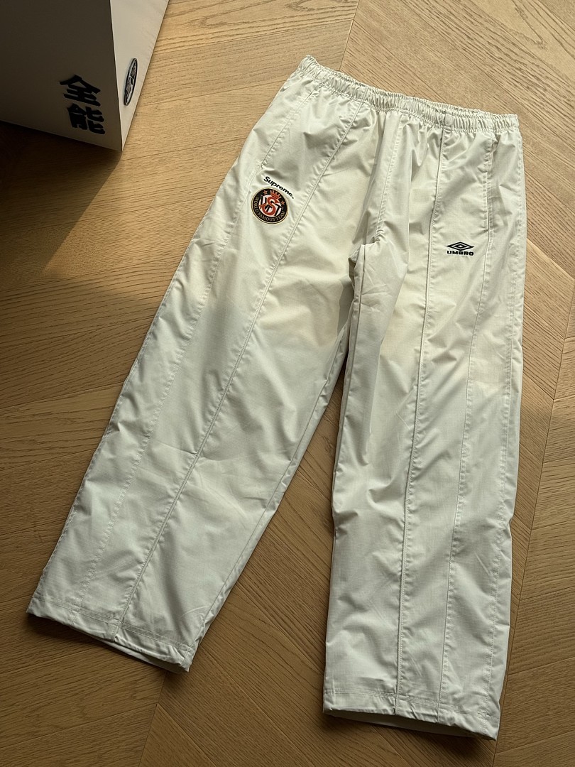 Balenciaga 368 SS26 WEEK1 Cotton Ripstop Track Pant Wide Black Camo Purple Off White S~XL - Image 42
