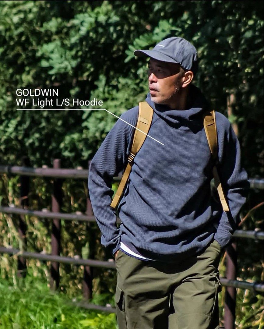 Unbranded 198 GOLDWIN WF Light L/S Hoodie 25SS Long Sleeve T : Black Cloud Grey 2 3 4 5 - Image 9