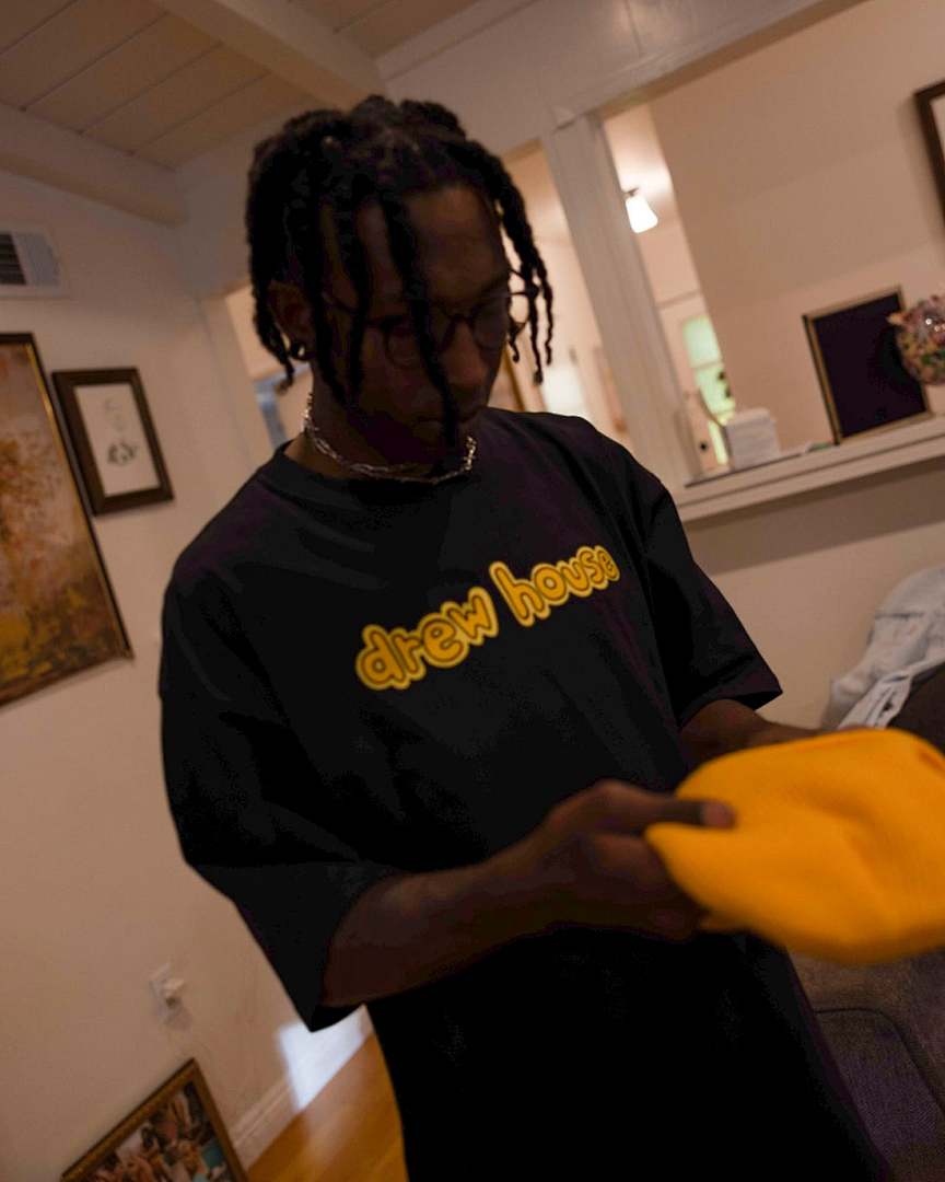 Drew House 98 DREW HOUSE SS TEE VIOLET LOGO Print Short Sleeve T Purple Yellow Black S M L - Image 15