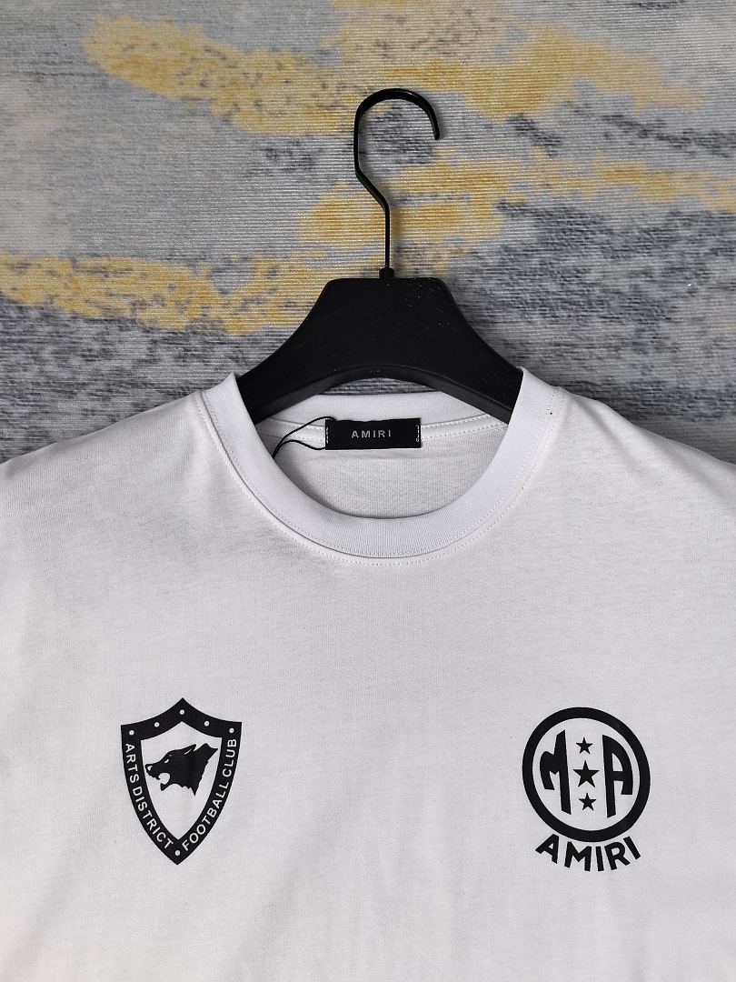 AMIRI 118 26Ss New Logo Print Short Sleeve T Black White S M L XL 9926# - Image 31