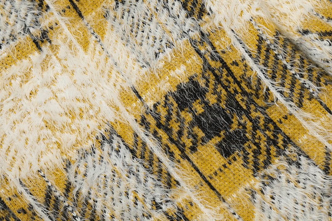 Stussy 298 STU Plaid V Collar Buckle Autumn Winter : S-XL Yellow Grey ST07# - Image 15