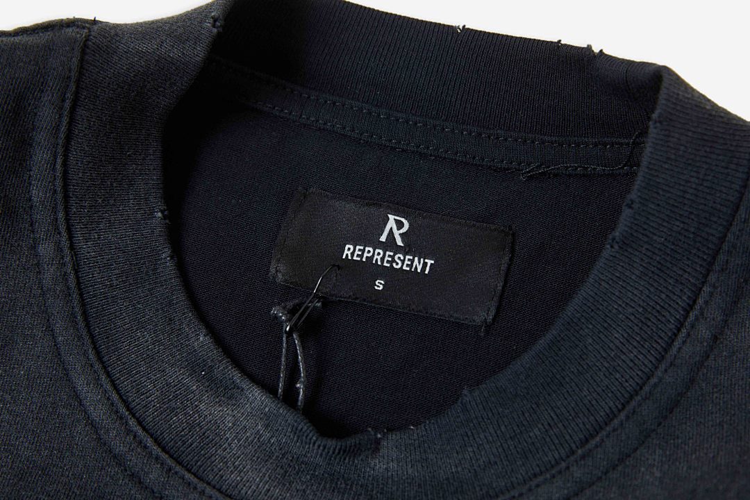 Represent ON SALE68 REPRESENT ATLAS TEE Print Short Sleeve T : Washed Black White S M L - Image 8