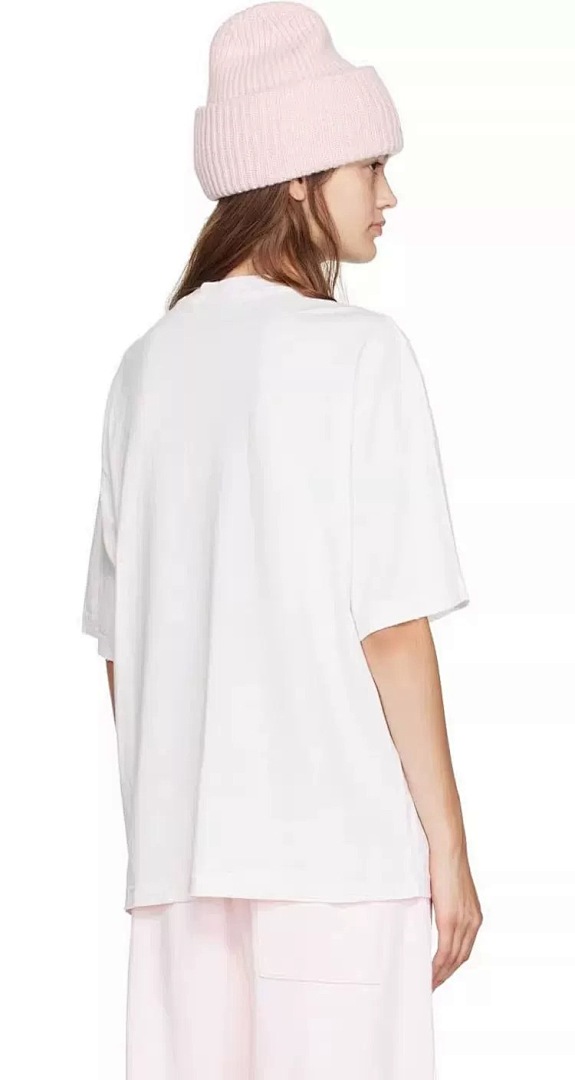 Acne Studios 118 AC LOGO Print Short Sleeve T White Light Blue Dark S-XL 8046# - Image 57