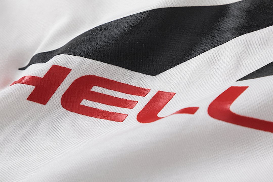 Off-White 128 HELLSTAR STUDIOS INS Big Logo Solid Cotton Water Short Sleeve T Off White S-M-L-XL - Image 9