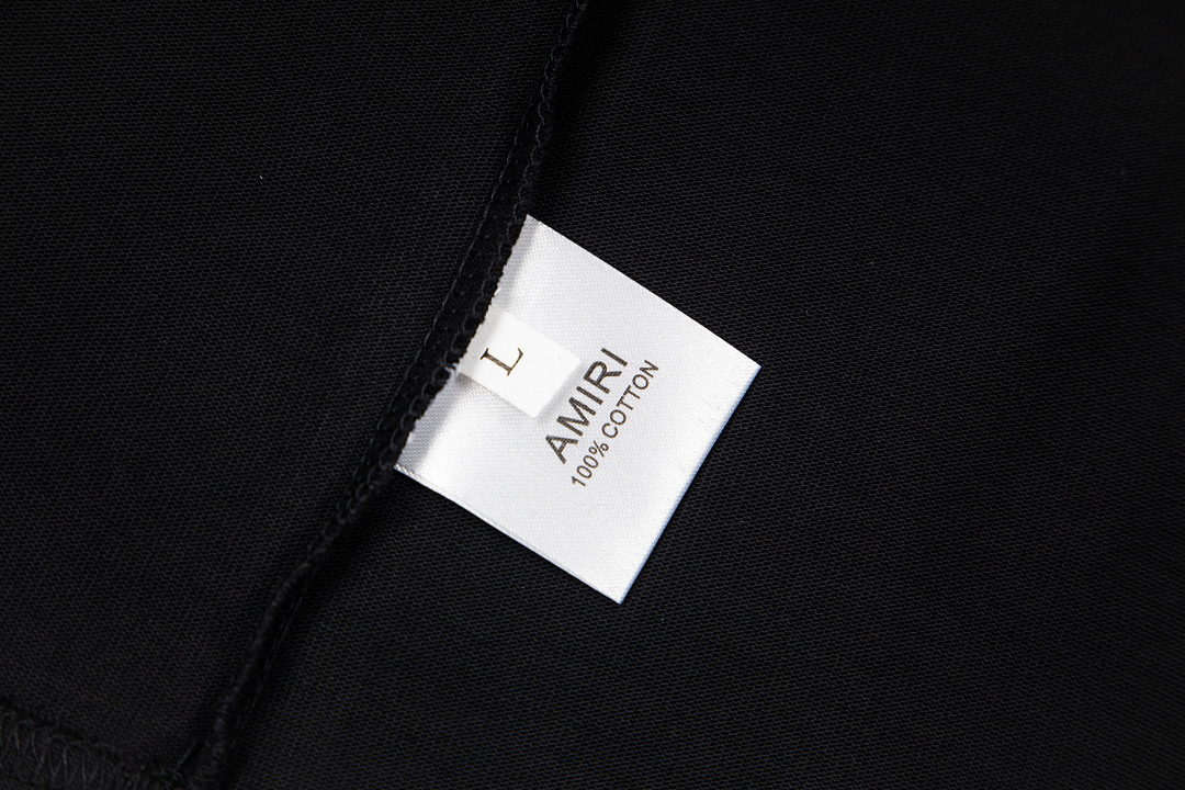 AMIRI 118 Logo 26Ss Print Short Sleeve T Black White S M L XL 9946# - Image 11