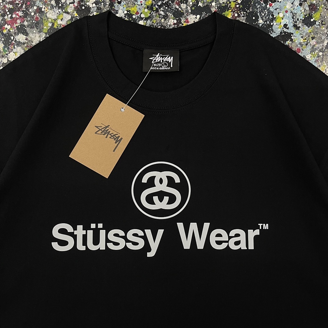 Stussy 108 Stu Short Sleeve T : Black White S Ｍ L XL XXL - Image 5