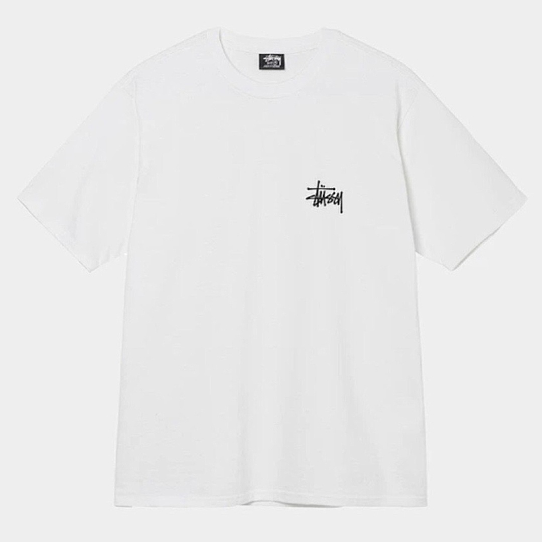 Stussy 98 STU 23SS BASIC LOGO TEE Short Sleeve T : White Black Cream Khaki Water Fruit Green Yellow S M L XL Y0767# - Image 9
