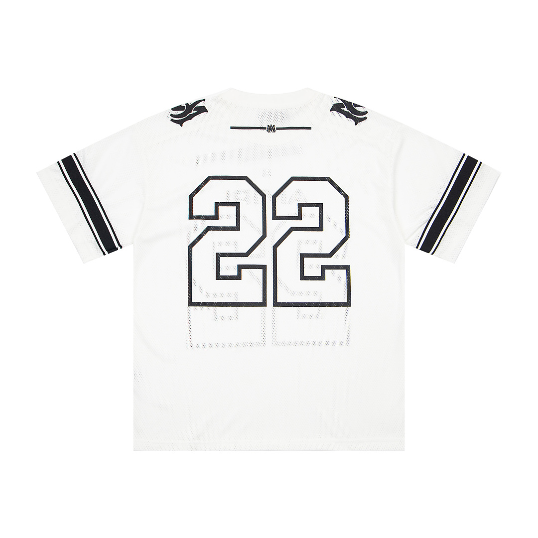 AMIRI 128 Canvas Logo Print Short Sleeve T Black White S M L XL 9935# - Image 16