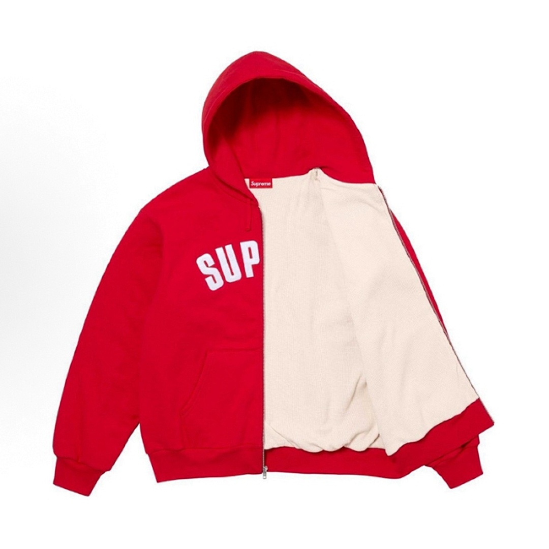Supreme 398 24FW ARC THERMAL LINED ZIP UP HOODED Double Black Grey Red Blue S M L - Image 7