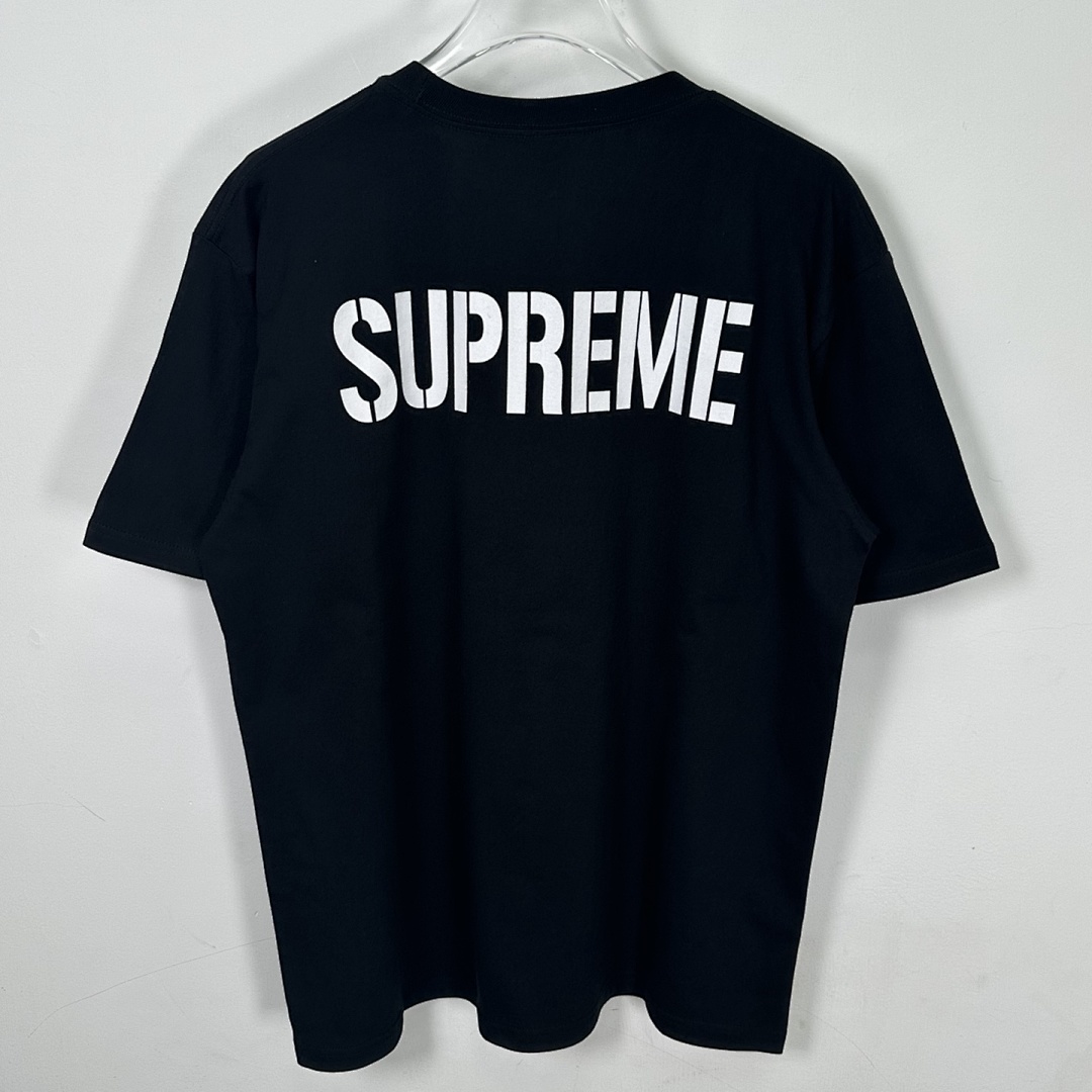 Supreme 138 26SS WORLD FAMOUS TEE Short Sleeve Black White S - Image 7