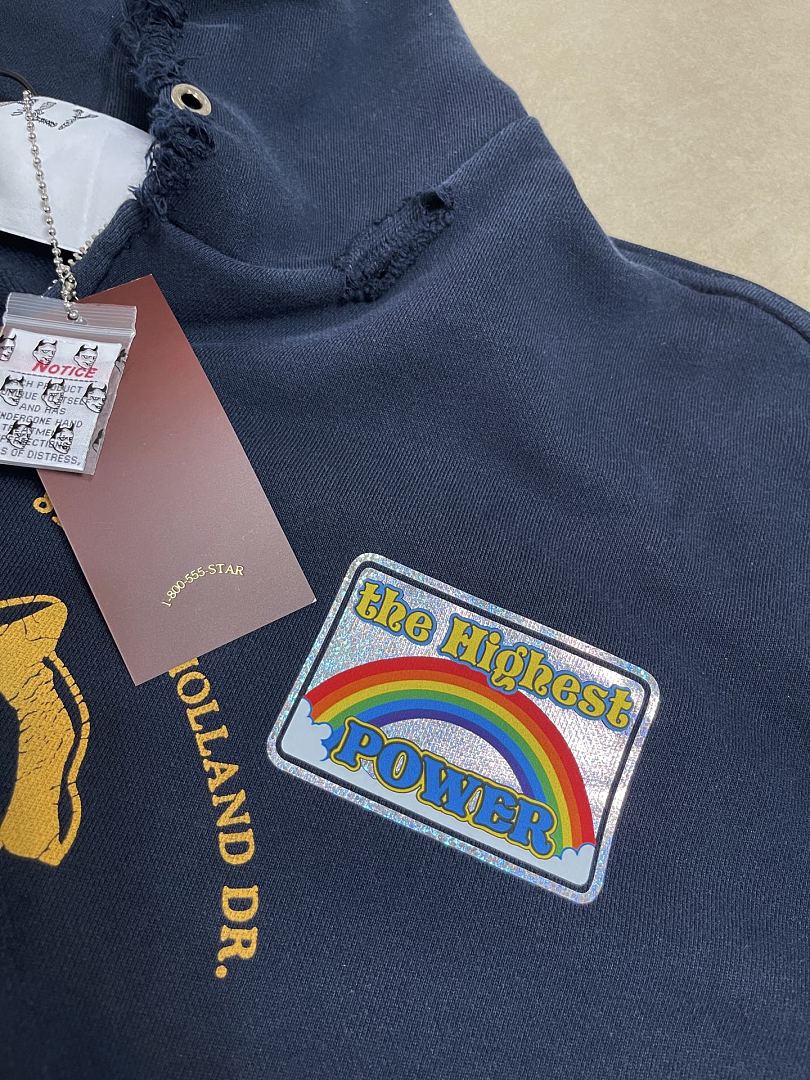 Unbranded 268 Paly Hollywood Treatment Center Zip Hooded Sweatshirt NAVY : S M L - Image 11