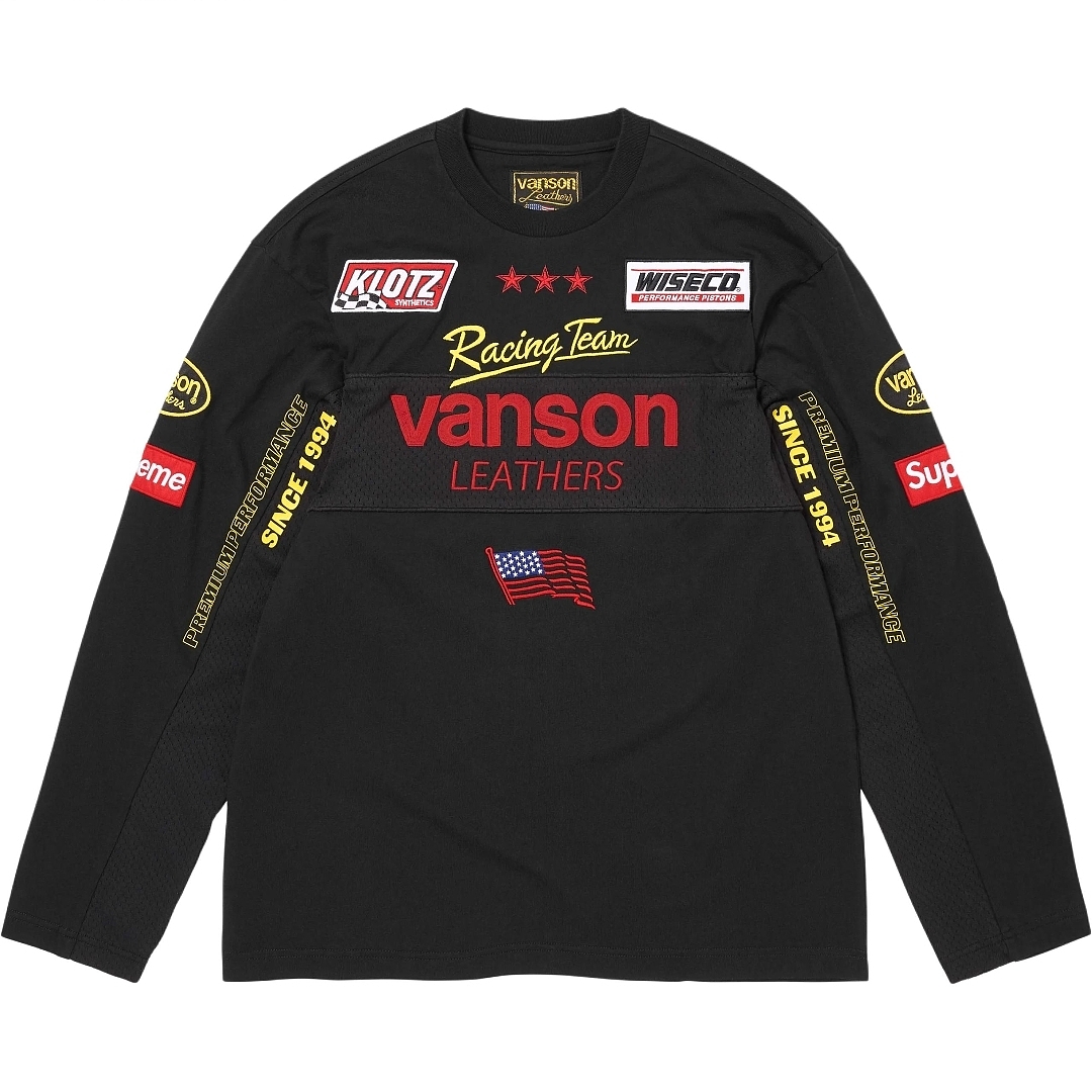 Supreme 328 Collab SS26 L/S Top Patchwork Embroidered Logg Long Sleeve T Mens Womens : Black Beige Pink S M L - Image 13
