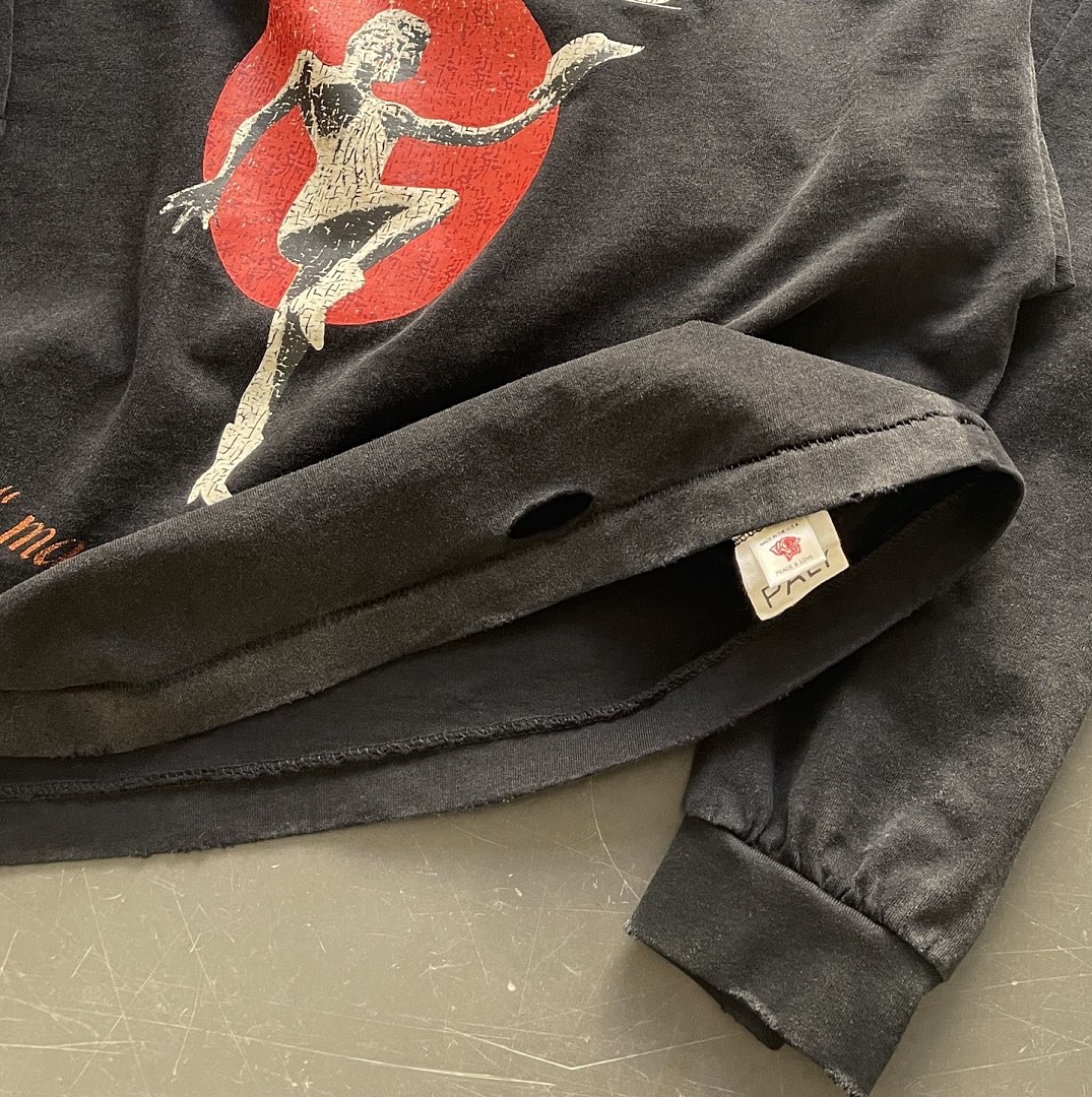 Unbranded 138 Paly Hollywood Long Sleeve T Washed Black S M L - Image 9