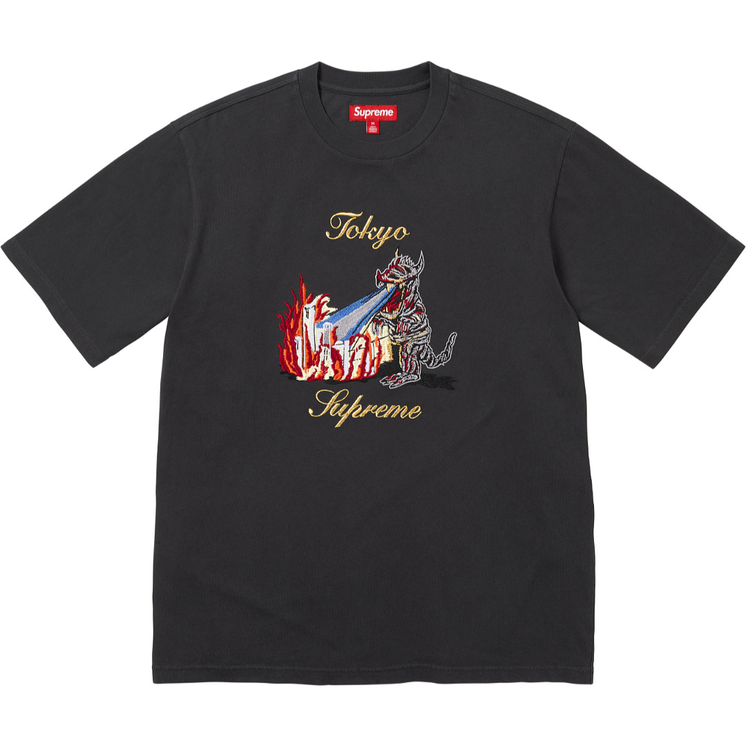 Supreme 178 SS26 MONSTER Tokyo Embroidered Small T Black White S-XL