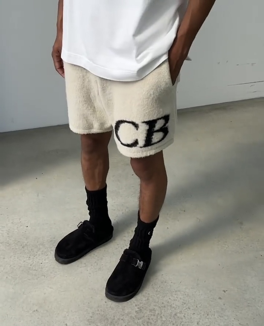 On Running 198 Cole Buxton Logo Floral Fleece Stitching Lace Short Black Off White Grey Blue Camel S-XL C7030# - Image 89
