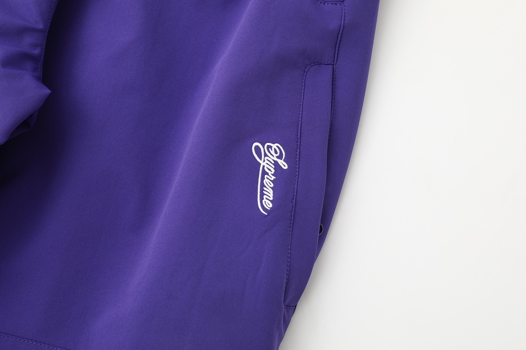 Balenciaga 378 Collab SS25 WEEK4 Track Pants Embroidered Logo Long : Black Purple :S-XL - Image 30
