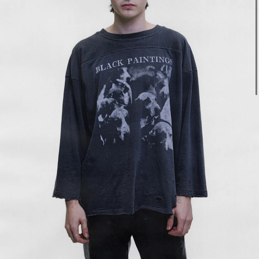 Enfants Riches Deprimes 148 Enfants Riches Deprimes BLACK PAINTINGS Washed Long Sleeve : Water S-XL - Image 14