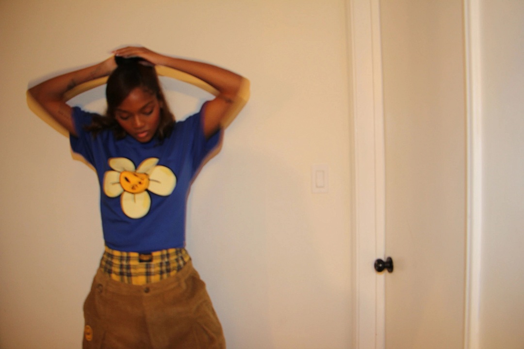 Drew House 98 DREW HOUSE Daisy Ss Tee Floral Print Collar Short Sleeve T Color Blue S M L - Image 5