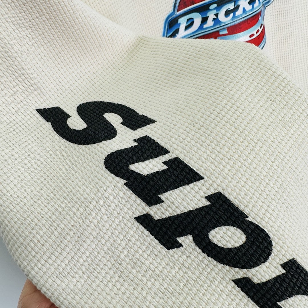 Off-White 228 DK Long Sleeve T X DICKIES Collab FW25 THERMAL L/S TEE Black Off White S - Image 19