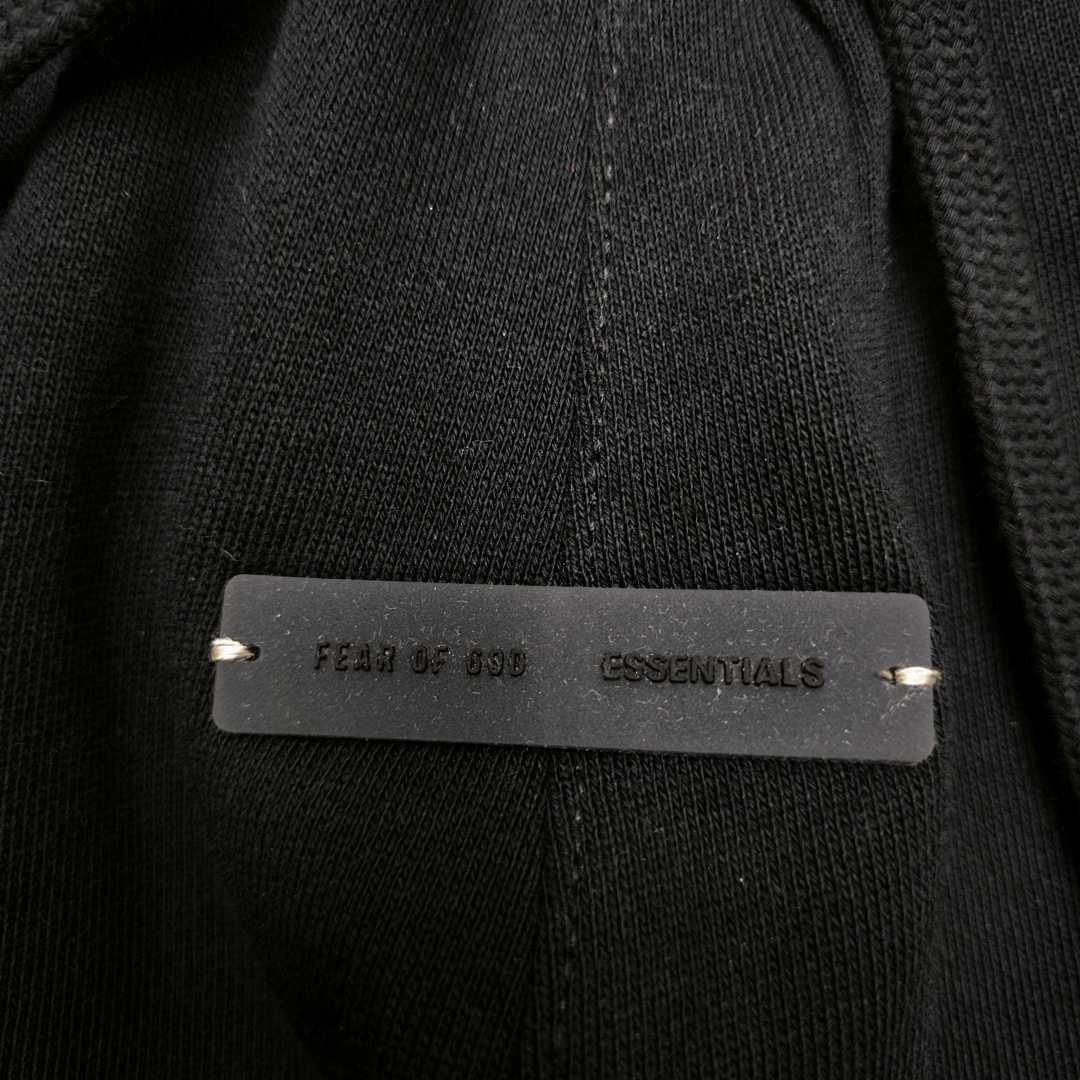 Essentials 148 Ess SS25 Classic Hoodie Label Print Short Silk Silver Gum Black Grey Brown Oatmeal XS-XL - Image 51
