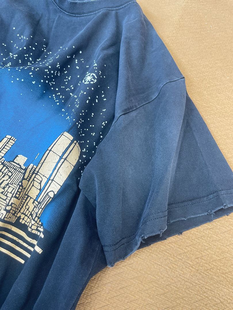 Unbranded 128 Satoshi Nakamoto Night Sky Stitching Short Sleeve T : Washed Black S M L - Image 11