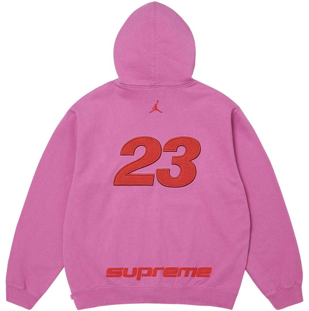 Supreme 368 ZIP UP HOODED SWEATSHIRT Buckle Embroidered Black Light Blue Red S-XL - Image 7