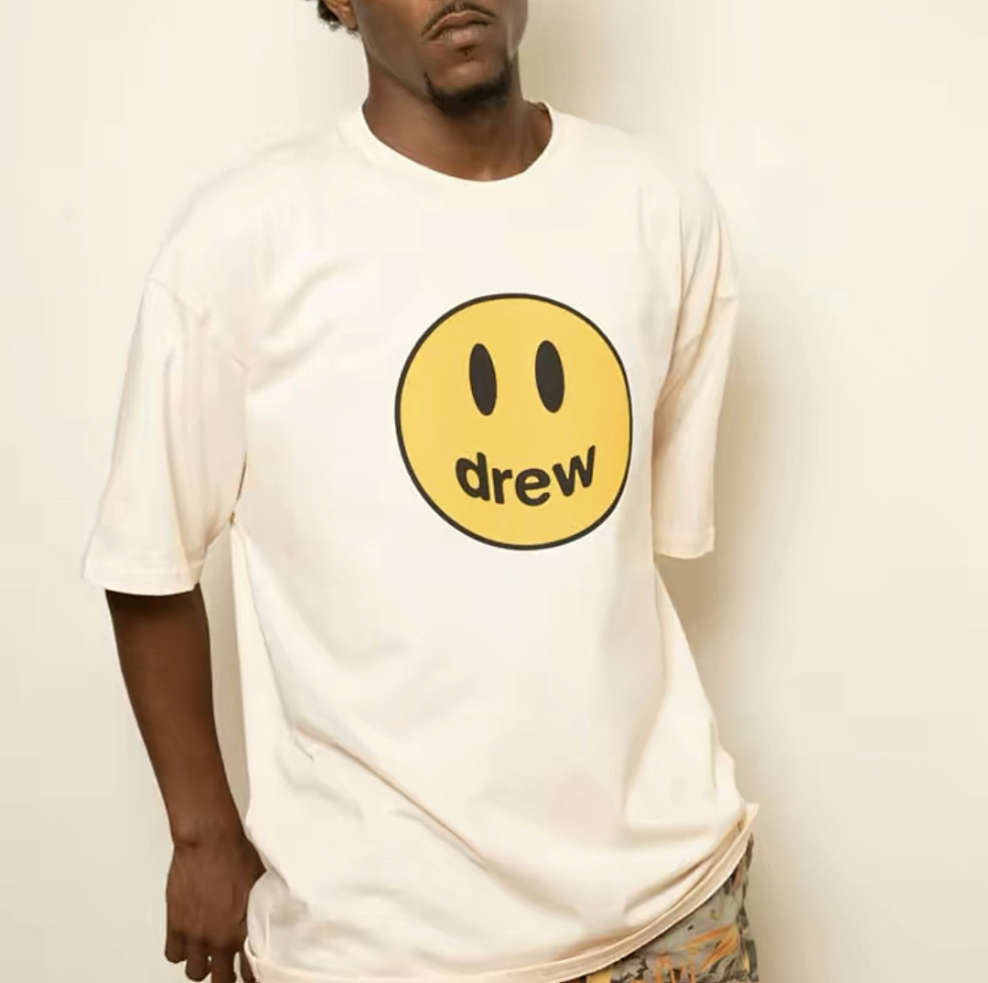 Drew House 108 DREW HOUSE 22FW Mascot Tee LOGO Print Short Sleeve T Cream White Black Red Color Blue Pink Purple S M L - Image 42