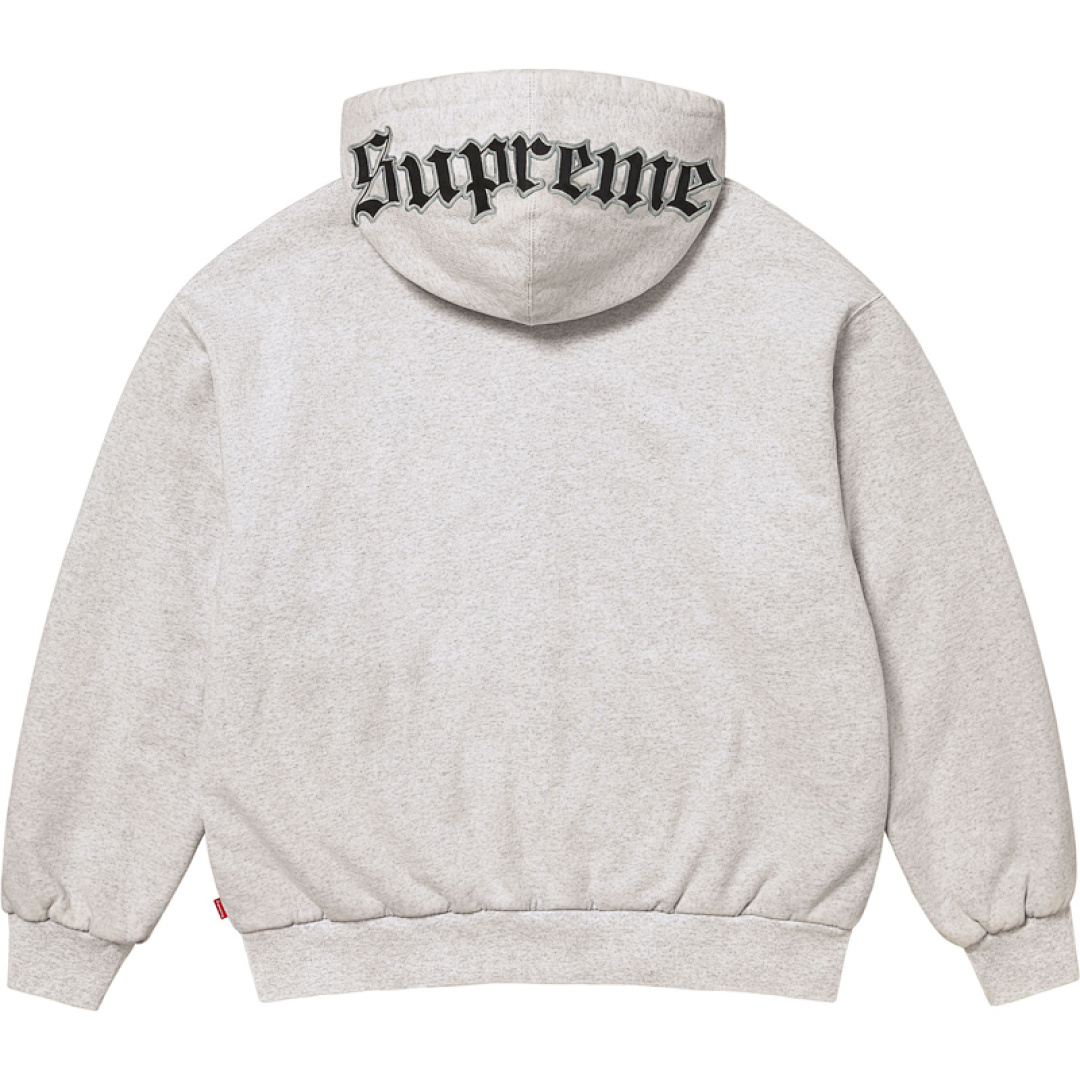 Supreme 468 CHICAGO WHITE SOX™ ZIP UP HOODED SWEATSHIRT Black Floral Grey S M L - Image 7