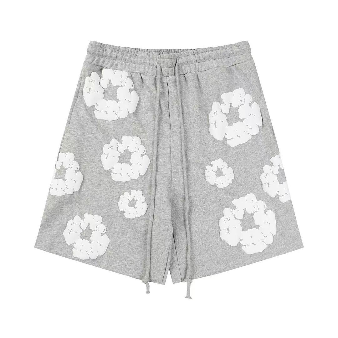 Unbranded 178 TOP Denim Tears Cotton Floral Print Short : Black Blue Grey Pink S-XL - Image 12
