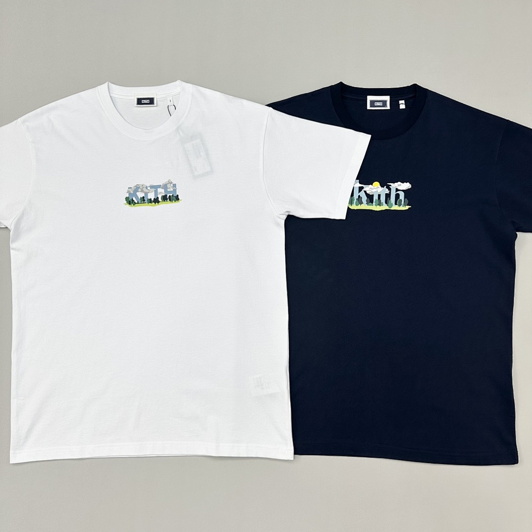 Adidas 138 KITH Limited Exclusive T Blue Sky White Cloud Bogo Short Sleeve Black S M L