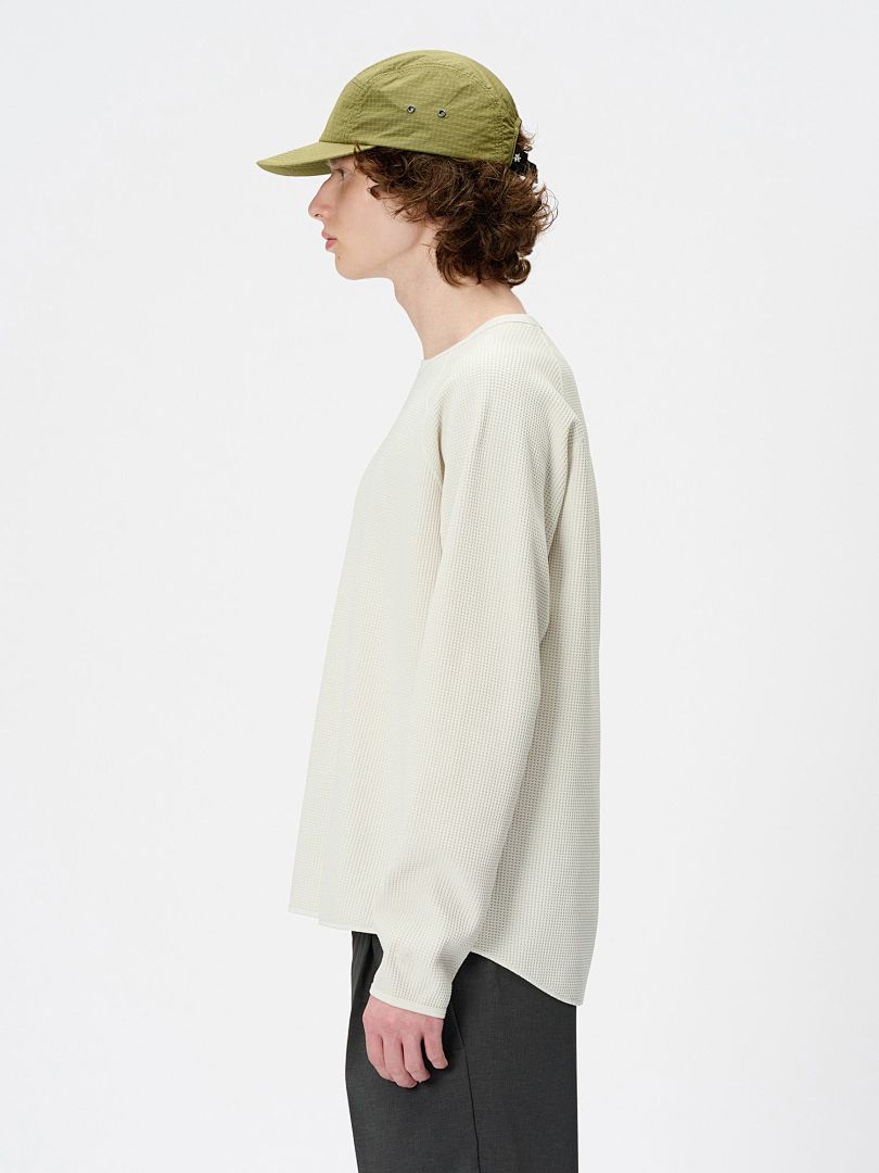 Unbranded 158 Goldwin SS25 SOLOTEX City Embroidered Snow Floral Logo Long Sleeve T : Black Cloud Grey White 2 3 4 5 - Image 24