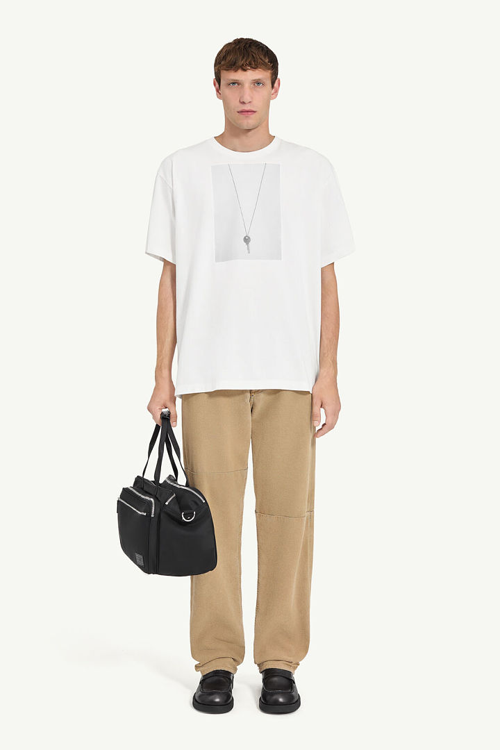 On Running 128 MM Print Short Sleeve T White 46 48 50 52 8303# - Image 17