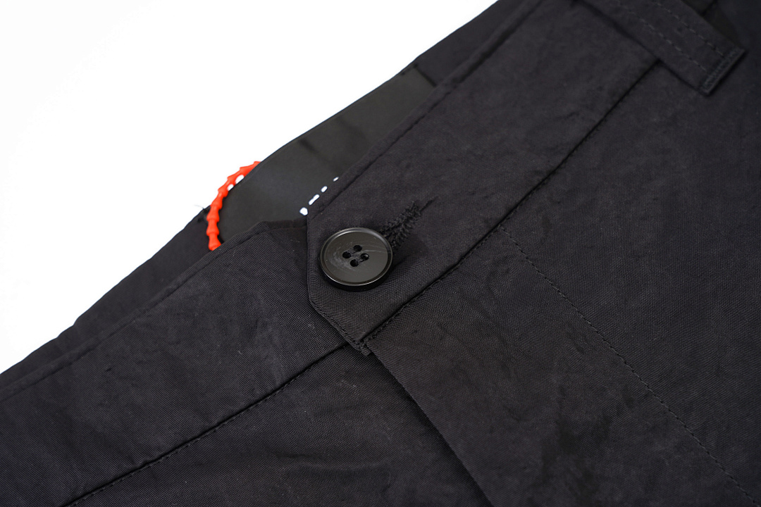 Balenciaga 238 VUJADE VD CRUSHED NYLON TRACK PANTS Model Long Black S-XL 7234# - Image 4