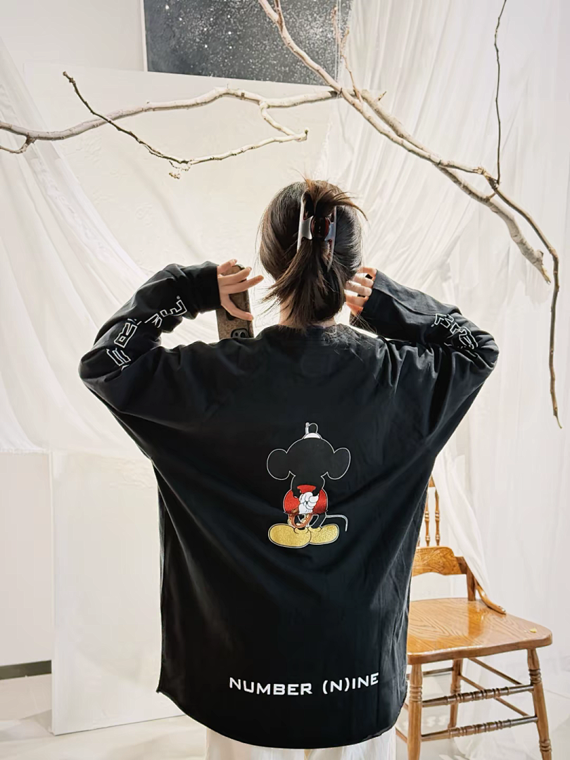 Supreme 218 Cream Long Sleeve NUMBER INE MICKEY RAGLAN L/S (N) - Image 48