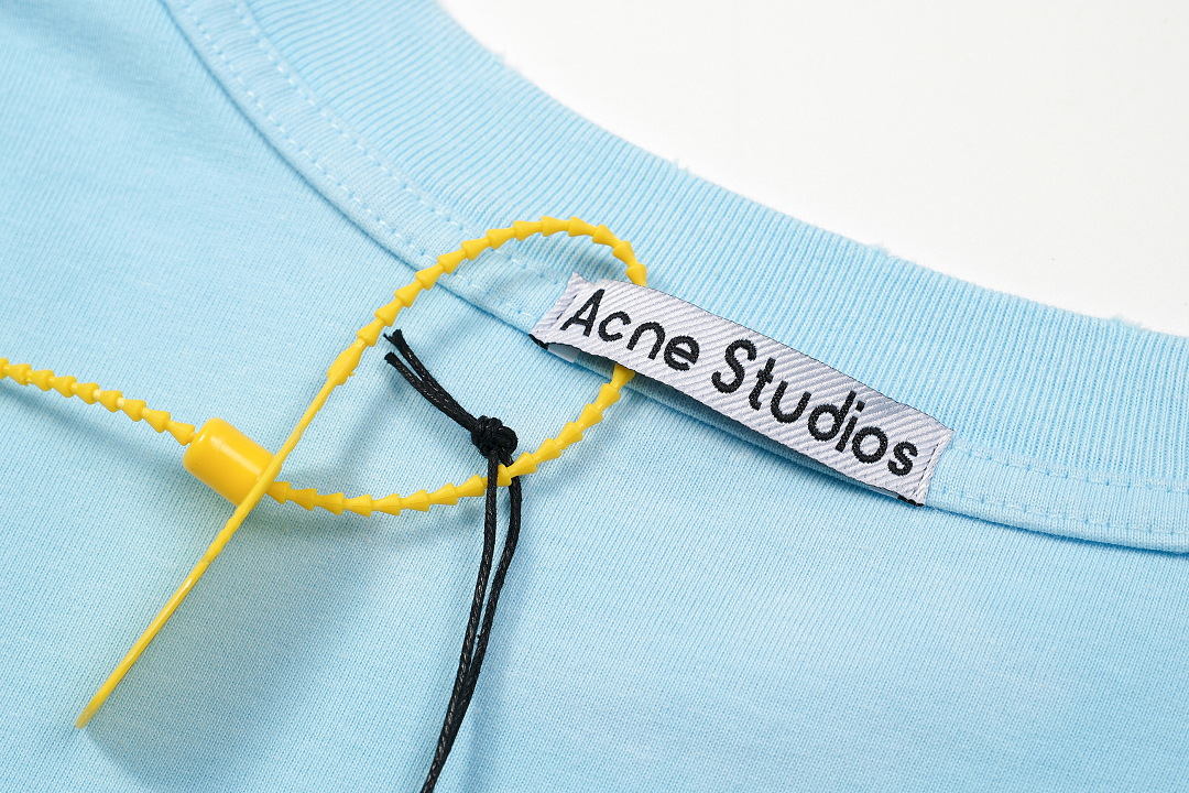 Acne Studios 128 AC LOGO Print Long Sleeve T Pink Black White Olive Green Dark Blue Red Spring Purple S-XL 3286# - Image 47