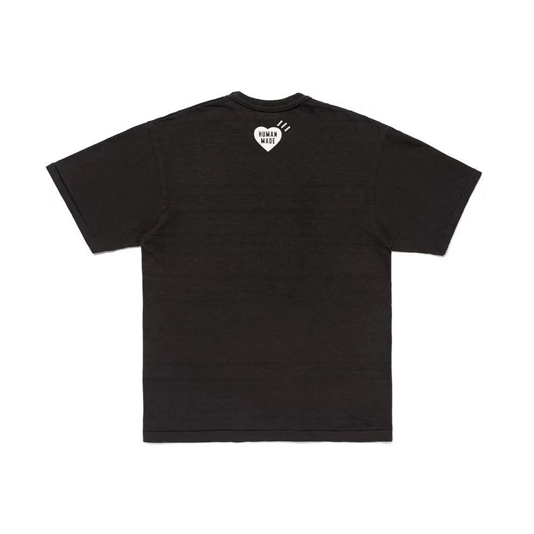 Human Made 118 HUMAN MADE LOGO Print Cotton Collar Short Sleeve T : Black White S M L - Image 4